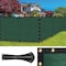 Sealtech Ultra Heavy Duty 200 GSM Privacy Fence Green5X15 NonRecycled Polyethylene Cable Zip Ties ST-203-5X15 - alternate 1